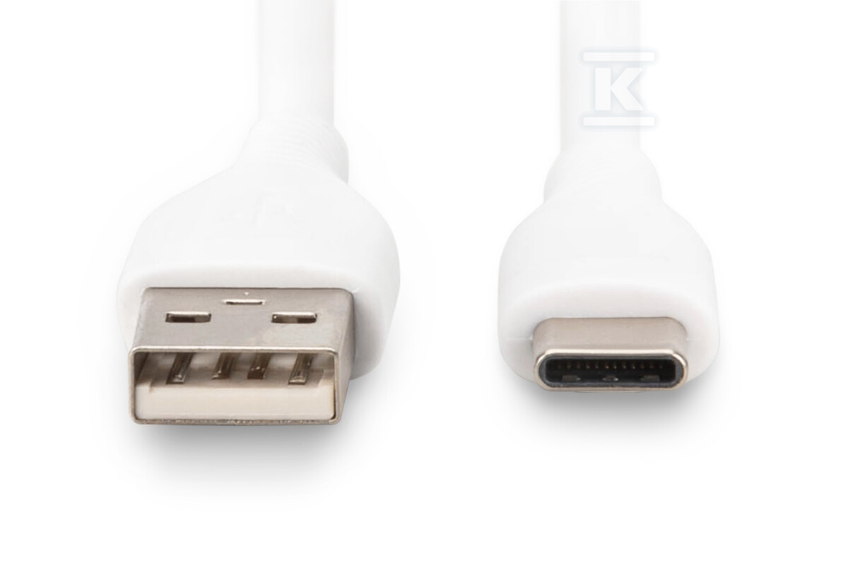 Kabel zasilający silikonowy USB-A - - AK-300340-010-W