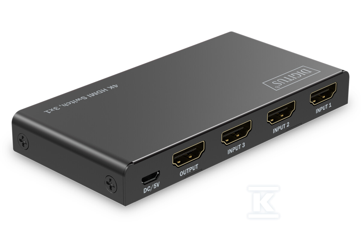 Przełącznik / Switch HDMI 3x1, 4K/60Hz - DS-55331