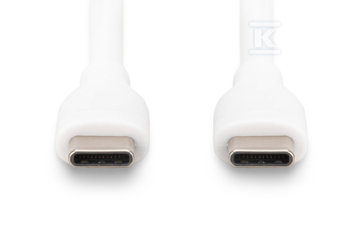Kabel zasilający silikonowy USB-C - - AK-300341-020-W