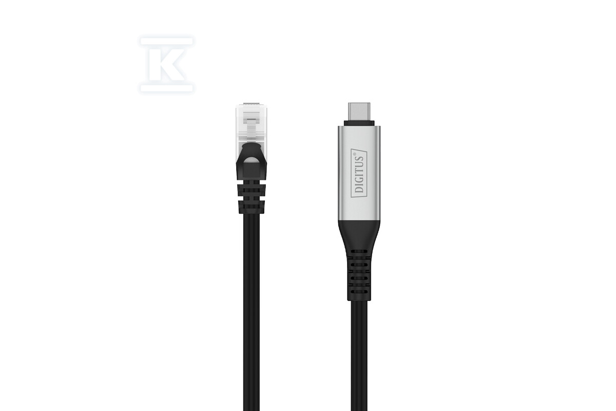 Kabel adapter USB-C – RJ45 Kat. 6A - AK-300601-100-S