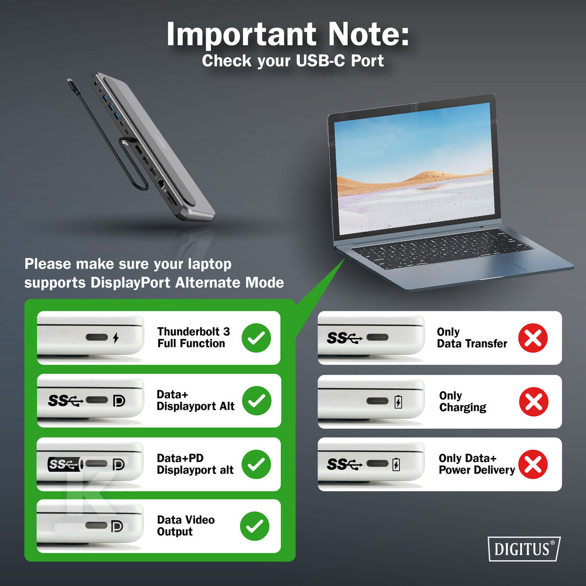 Stacja dokująca USB-C 12 portowa, max. - DA-70919