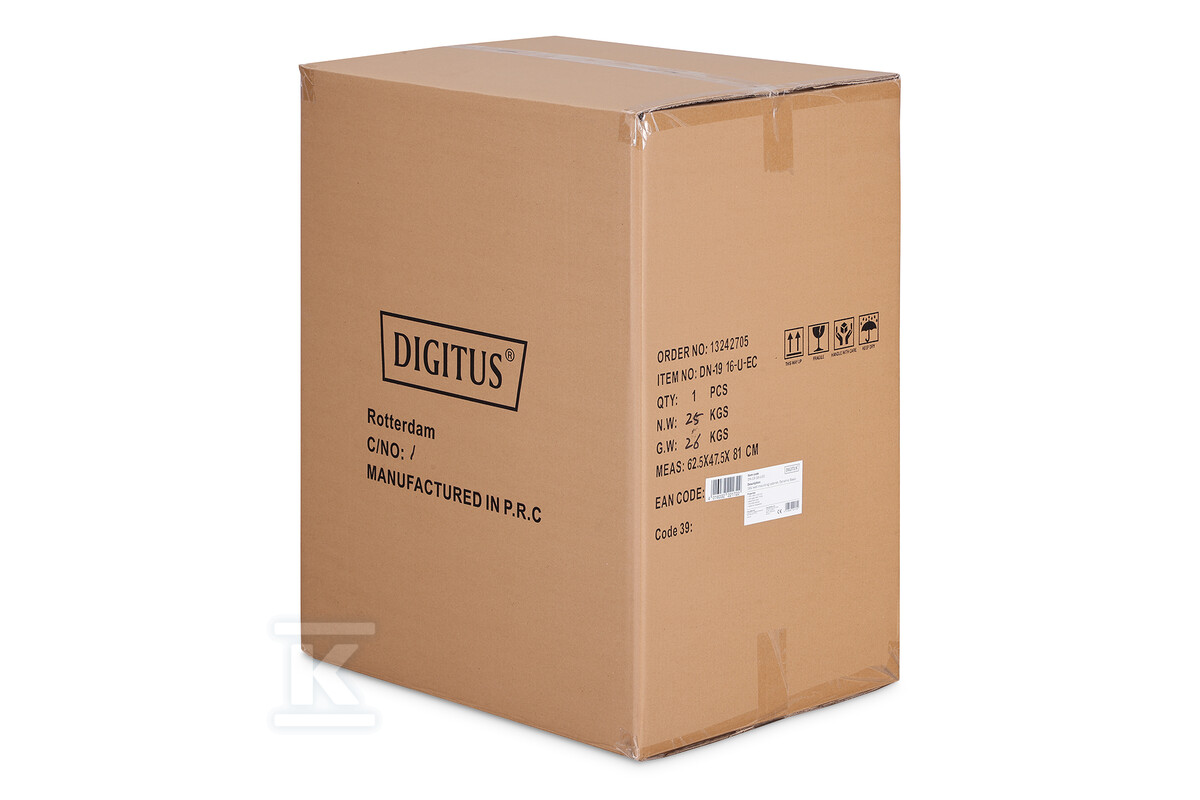 Szafa sieciowa wisząca DYNAmic 19" 16U - DN-19 16-U-EC