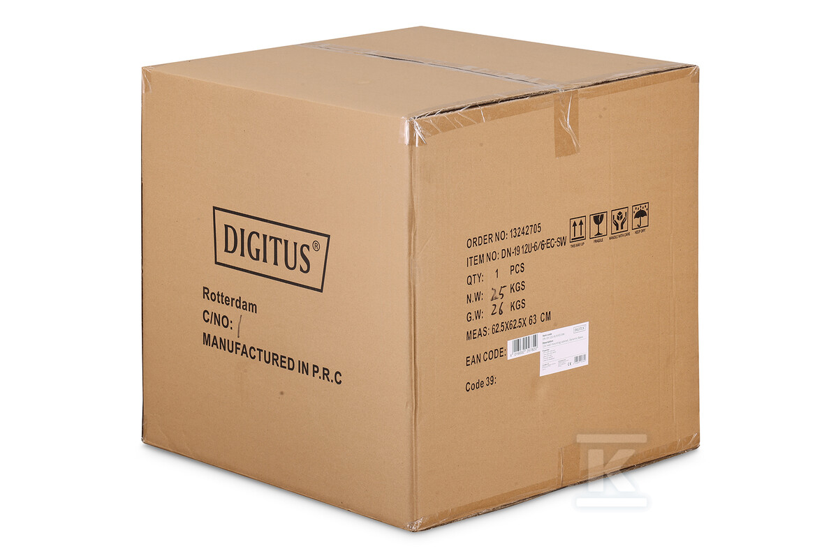 Szafa sieciowa wisząca DYNAmic 19" 12U - DN-19 12U-6/6-EC-SW