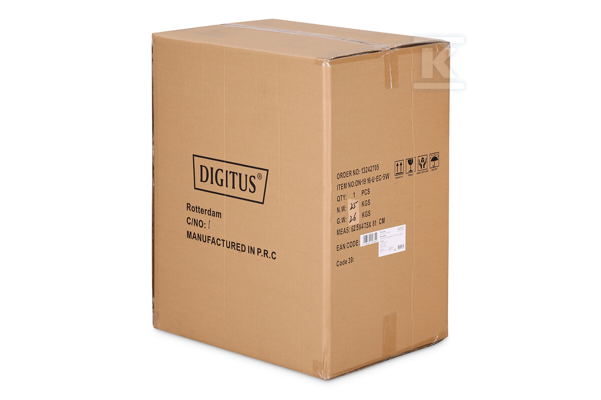 Szafa sieciowa wisząca DYNAmic 19" 16U - DN-19 16-U-EC-SW