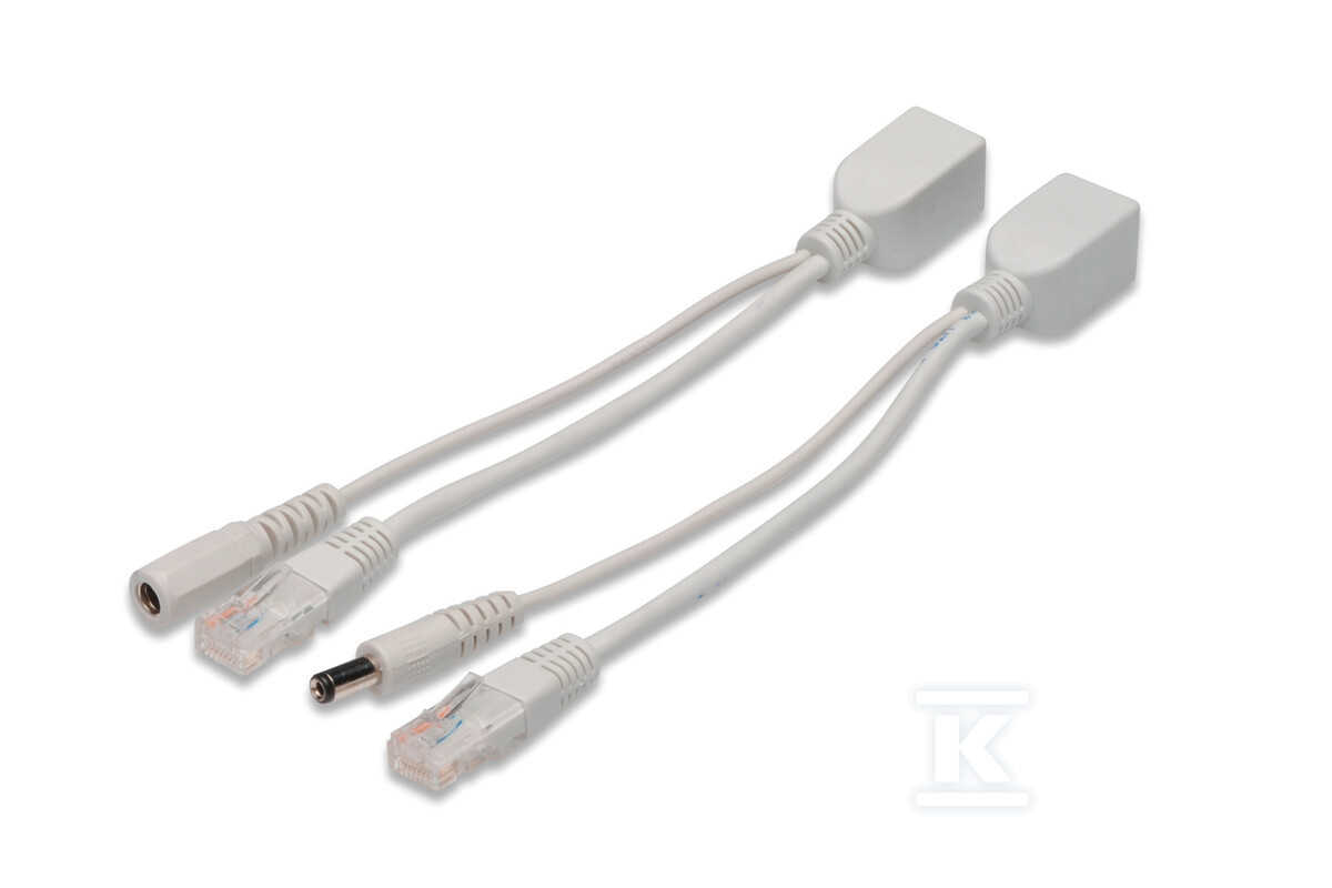 Zestaw pasywnych kabli PoE10/100Mbps DC - DN-95001