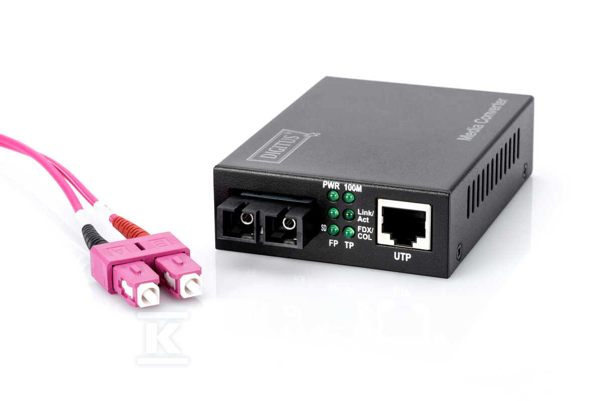Media konwerter RJ45 10/100Base-TX na - DN-82020-1