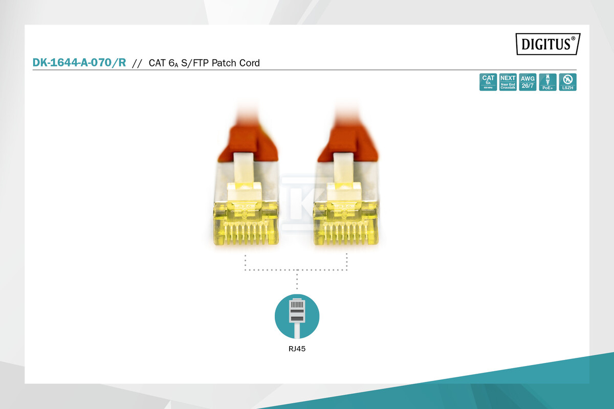 Крос-кабель (патч-корд) RJ45-RJ45, кат. - DK-1644-A-070/R