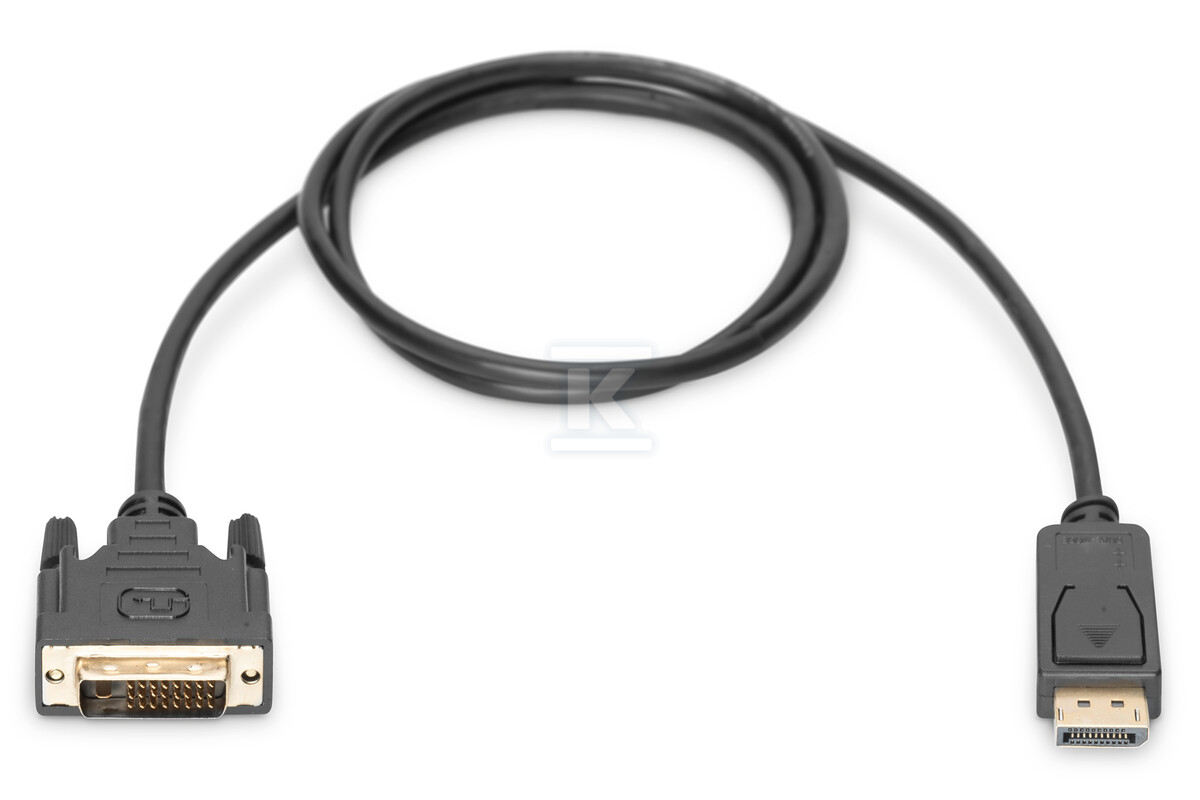 Kabel DP/DVI-D (24+1) M/M z zatrzaskiem - AK-340301-050-S