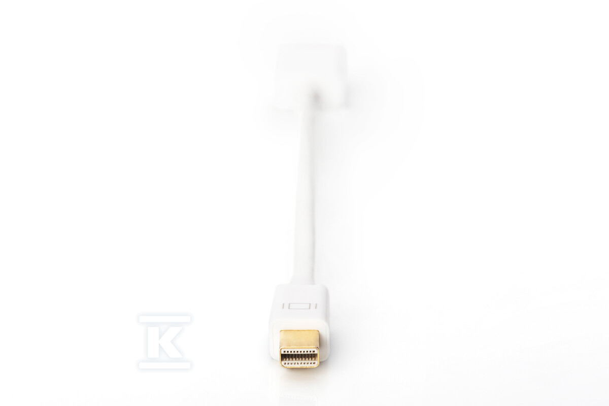 Kabel miniDP/HDMI A M/Ż biały 0,15m - AK-340404-001-W