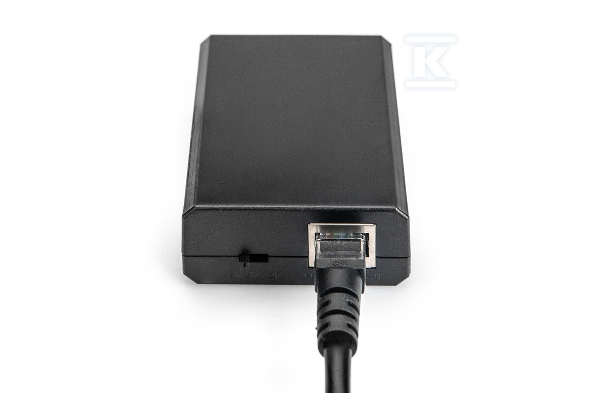 Splitter PoE+ 802.3at do RJ45/DC5/9/12V - DN-95205