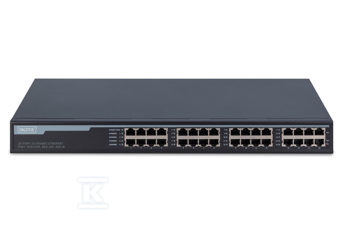 10G Ethernet Zasilacz/Injector PoE+ - DN-95116