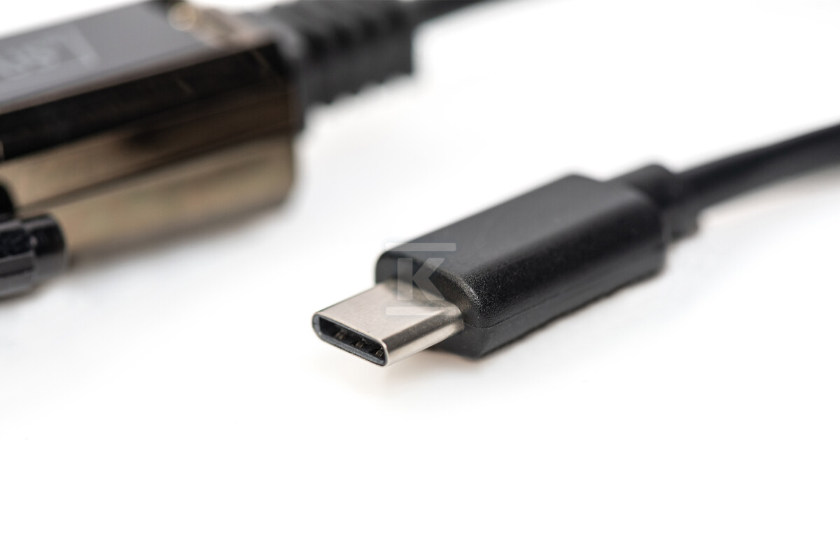Kabel adapter USB-C 2.0 męski do RS232 - DA-70166