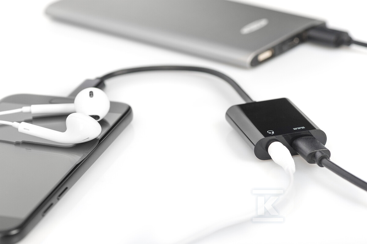 Kabel USB Typ C MiniJack 3.5mm + USB C - AK-300400-002-S