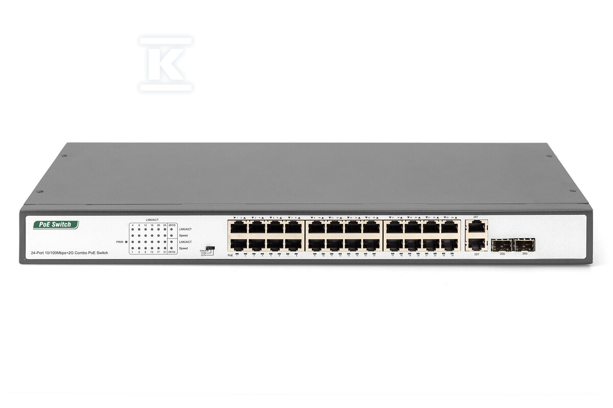 Przełącznik sieciowy niezarządzalny 19" - DN-95343