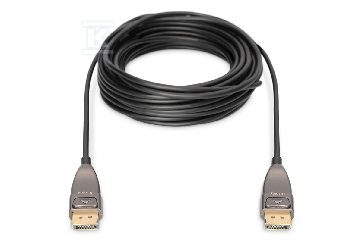 Kabel DP/DP M/M czarny 20m DisplayPort - AK-340107-200-S