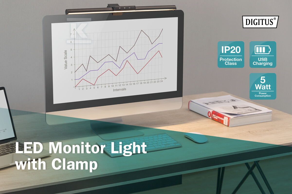 Lampa LED do monitora z mocowaniem - DA-90415