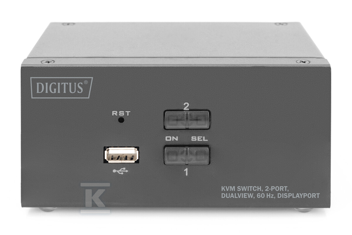 Przełącznik KVM, 2 portowy, 4K 60Hz, - DS-12862