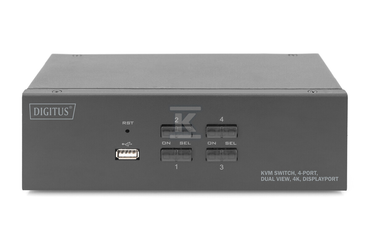 Przełącznik KVM, 4 portowy, 4K 60Hz, - DS-12882