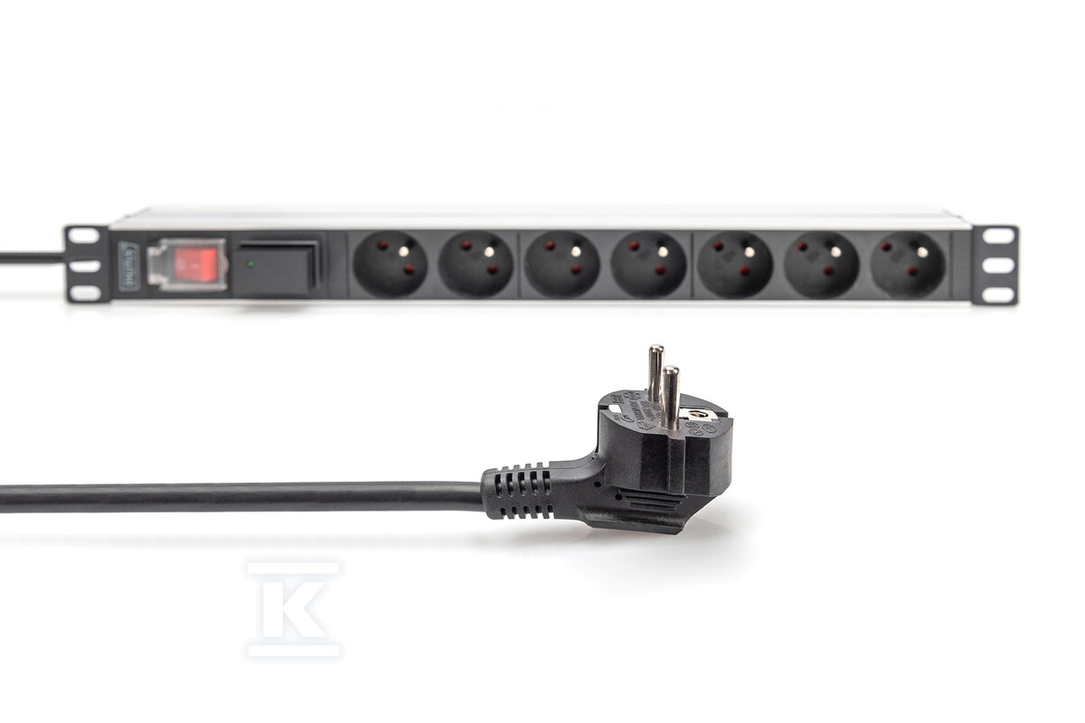 1U Aluminum PDU, rackmountable, 7x CEE - DN-95407-FR