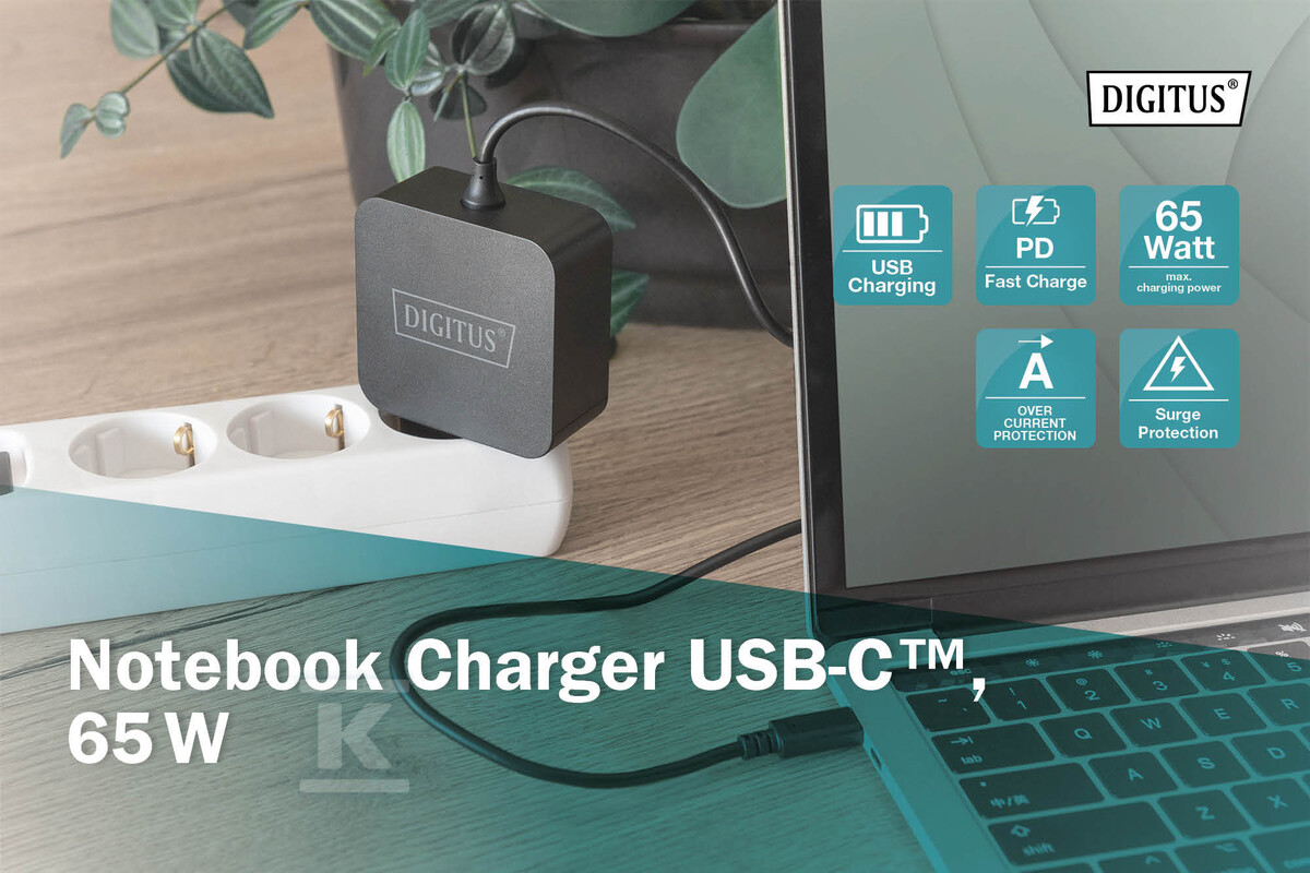 Ładowarka sieciowa zasilacz 1x USB-C PD - DA-10071