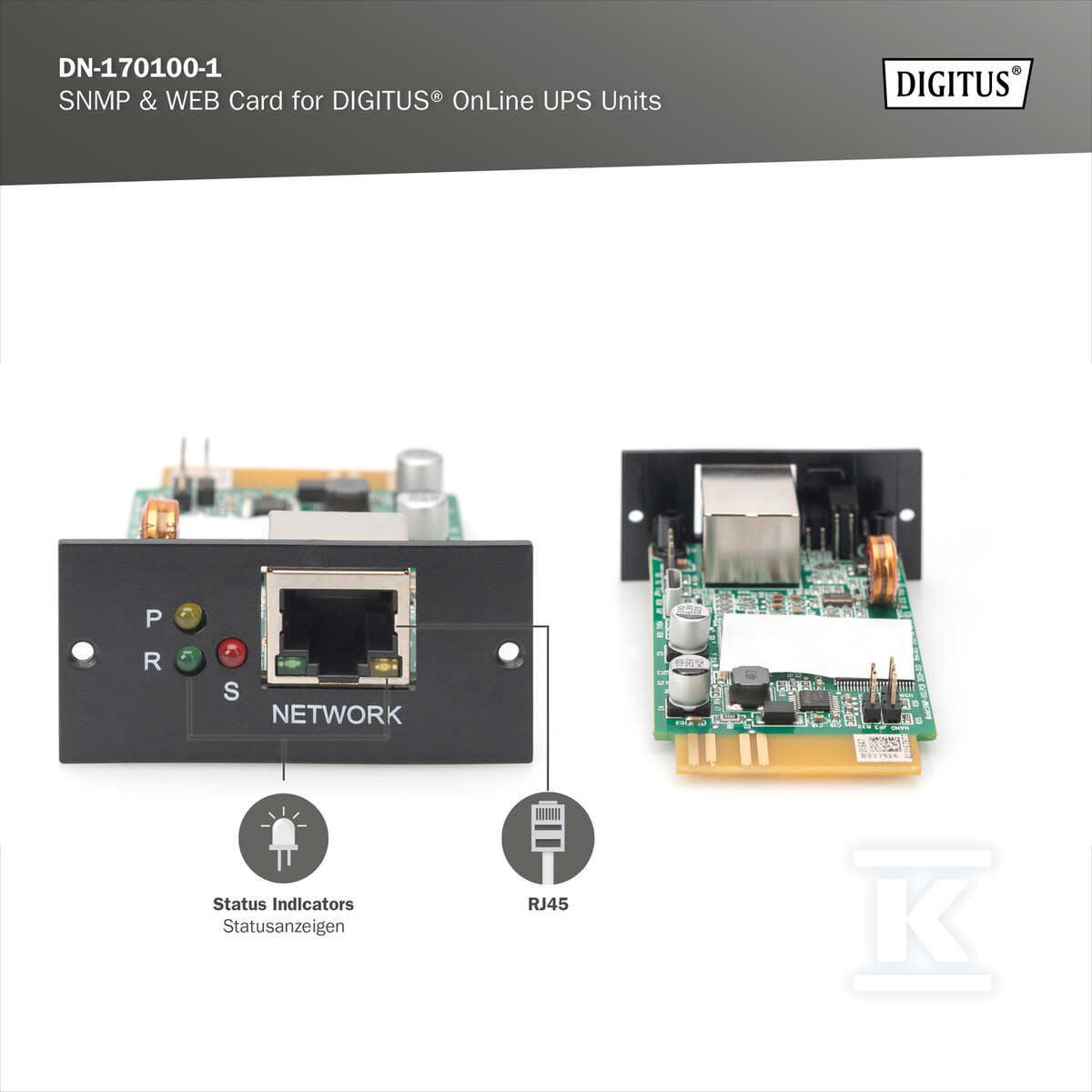 Moduł SNMP dla zasilaczy awaryjnych UPS - DN-170100-1