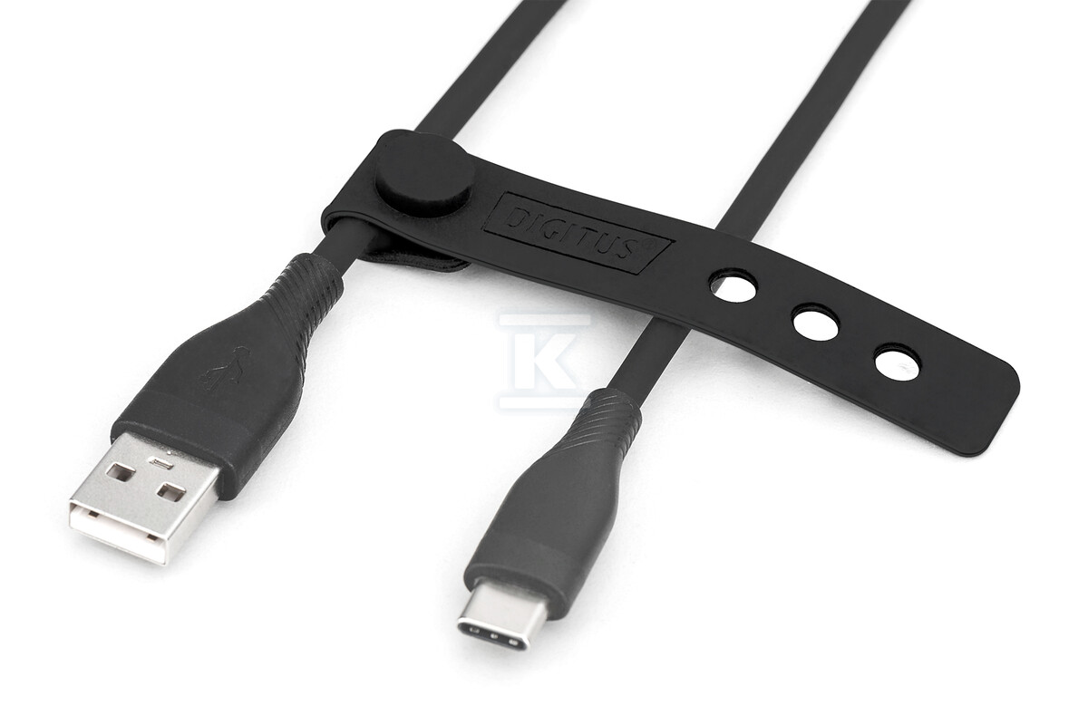 Kabel zasilający silikonowy USB-A - - AK-300340-005-S