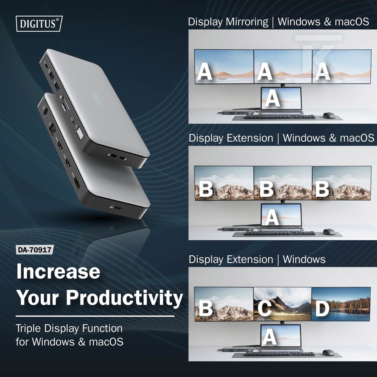 Stacja dokująca USB-C 11 portowa, max. - DA-70917