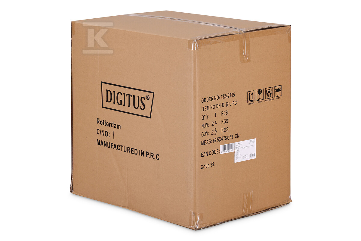 Szafa sieciowa wisząca DYNAmic 19" 12U - DN-19 12-U-EC