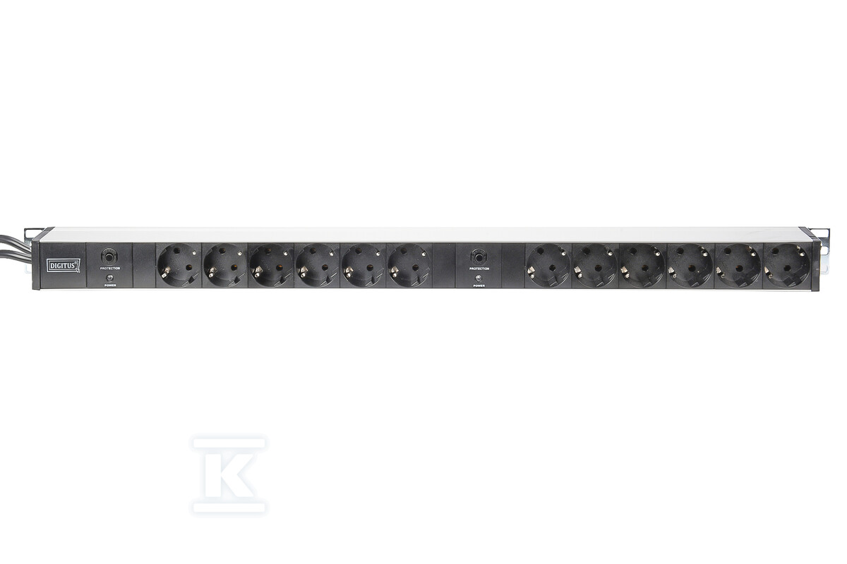 Listwa zasilająca pionowa PDU, 12x - DN-95405