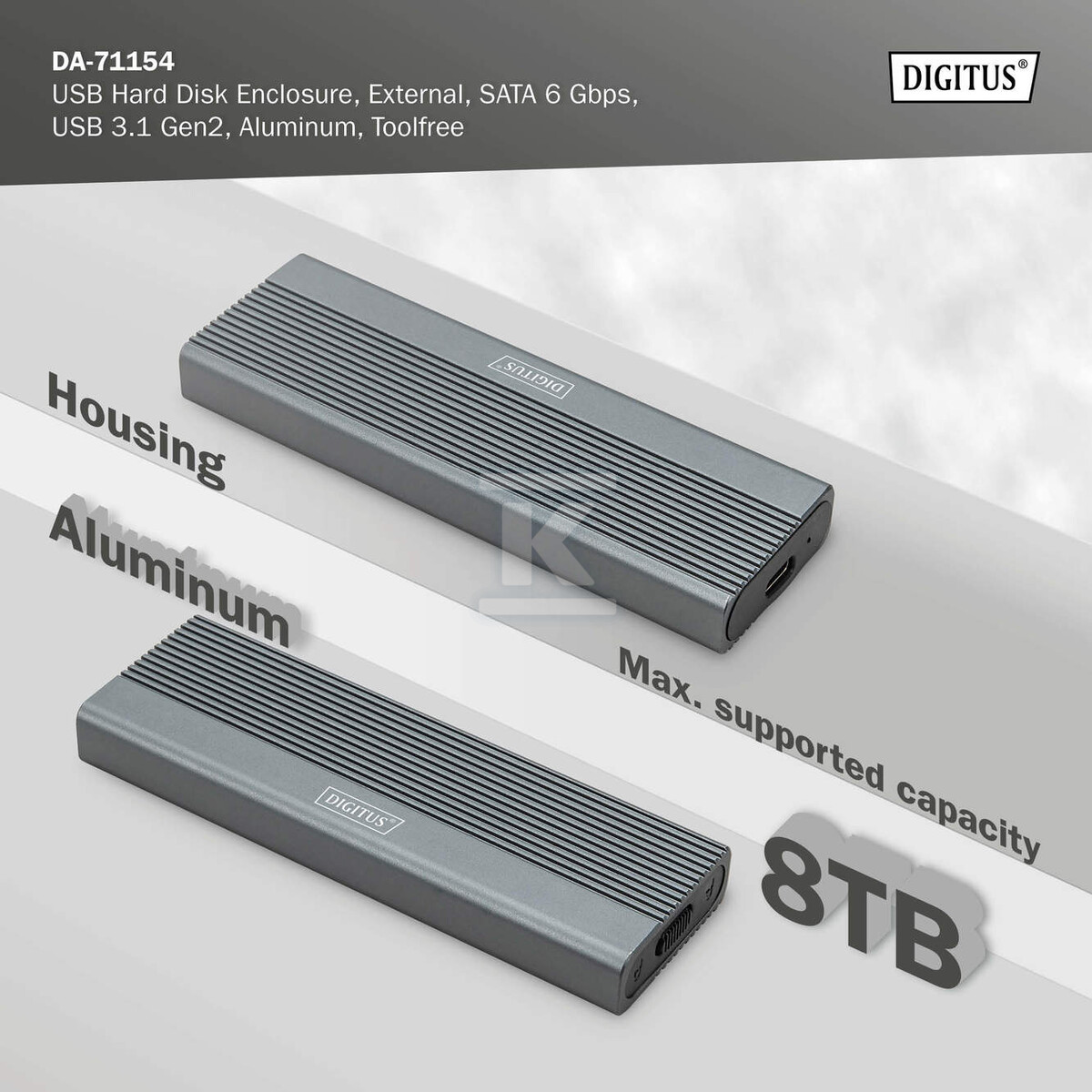 Obudowa USB 3.1 Typ C na dysk SSD M.2 - DA-71154