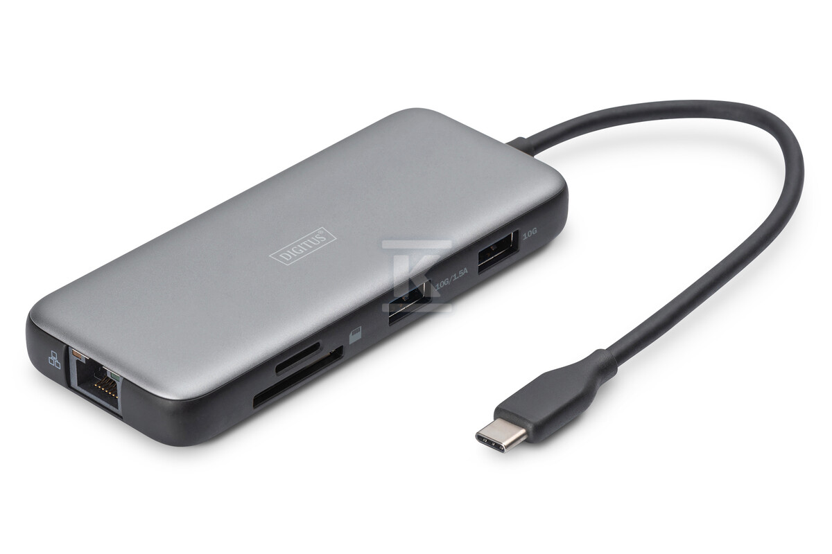 Stacja dokująca USB-C 8 portowa, max. - DA-70915