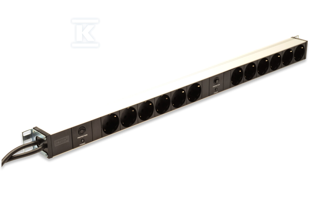 Listwa zasilająca pionowa PDU, 12x - DN-95405