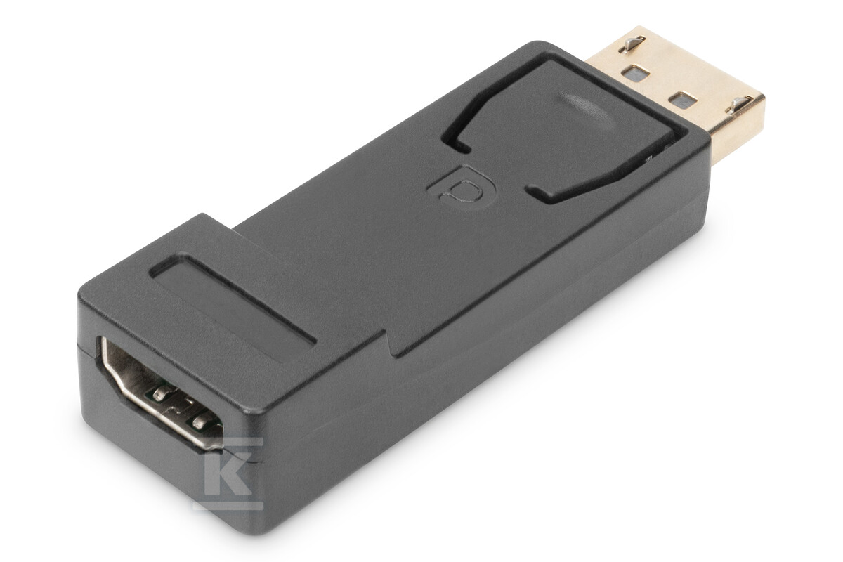 Adapter DP/HDMI A M/Ż czarny - AK-340602-000-S