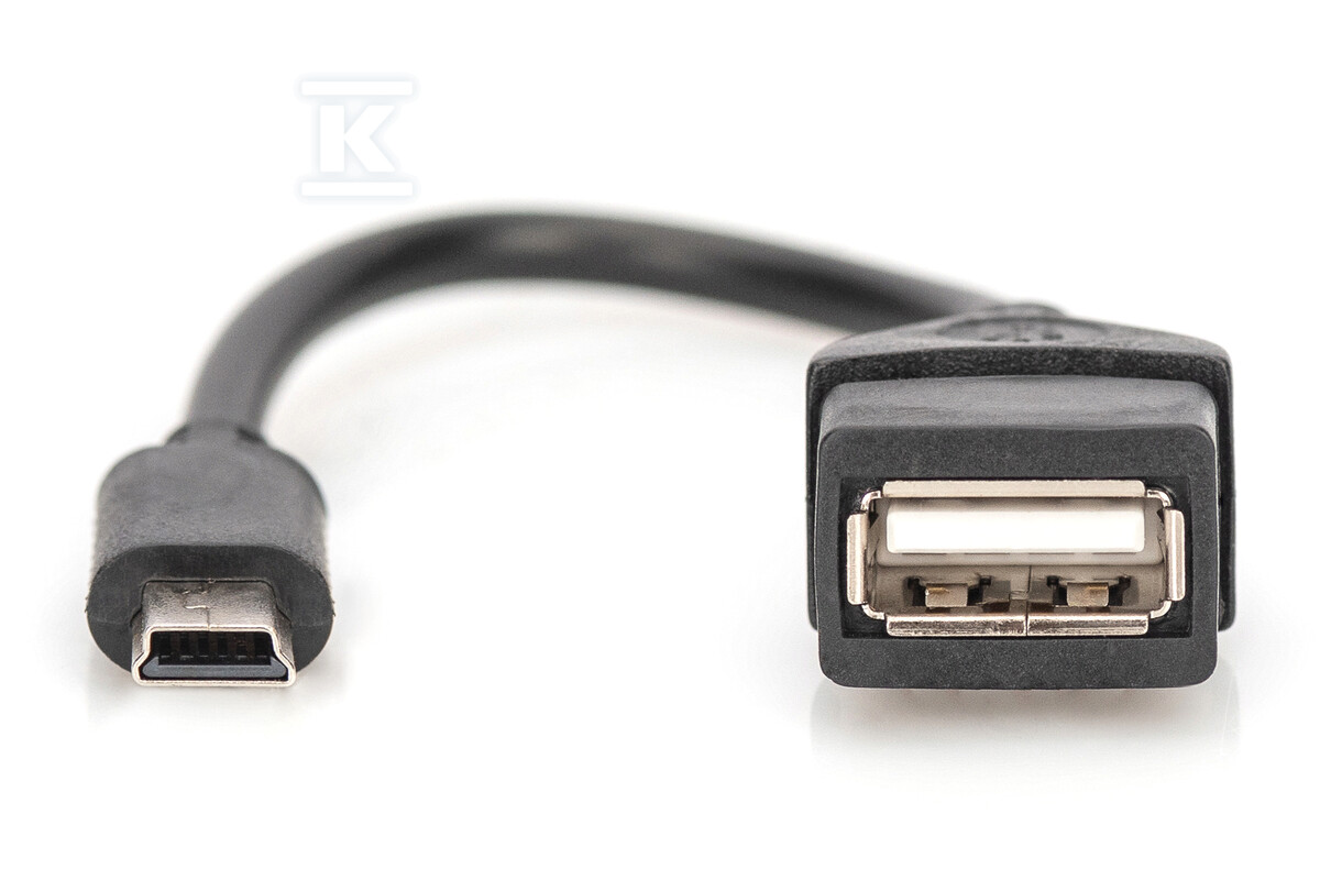 Kabel miniUSB B (5pin)/USB A M/Ż OTG - AK-300310-002-S
