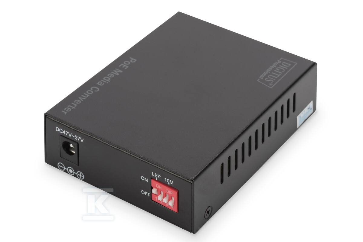 Konwerter mediów Gigabit PoE, RJ45 / - DN-82140