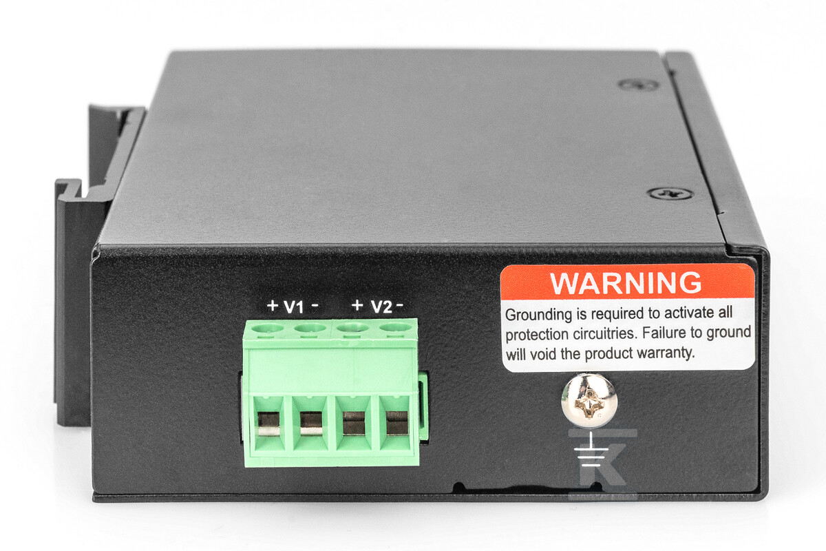 Splitter PoE+ przemysł. Gigabit, - DN-651111