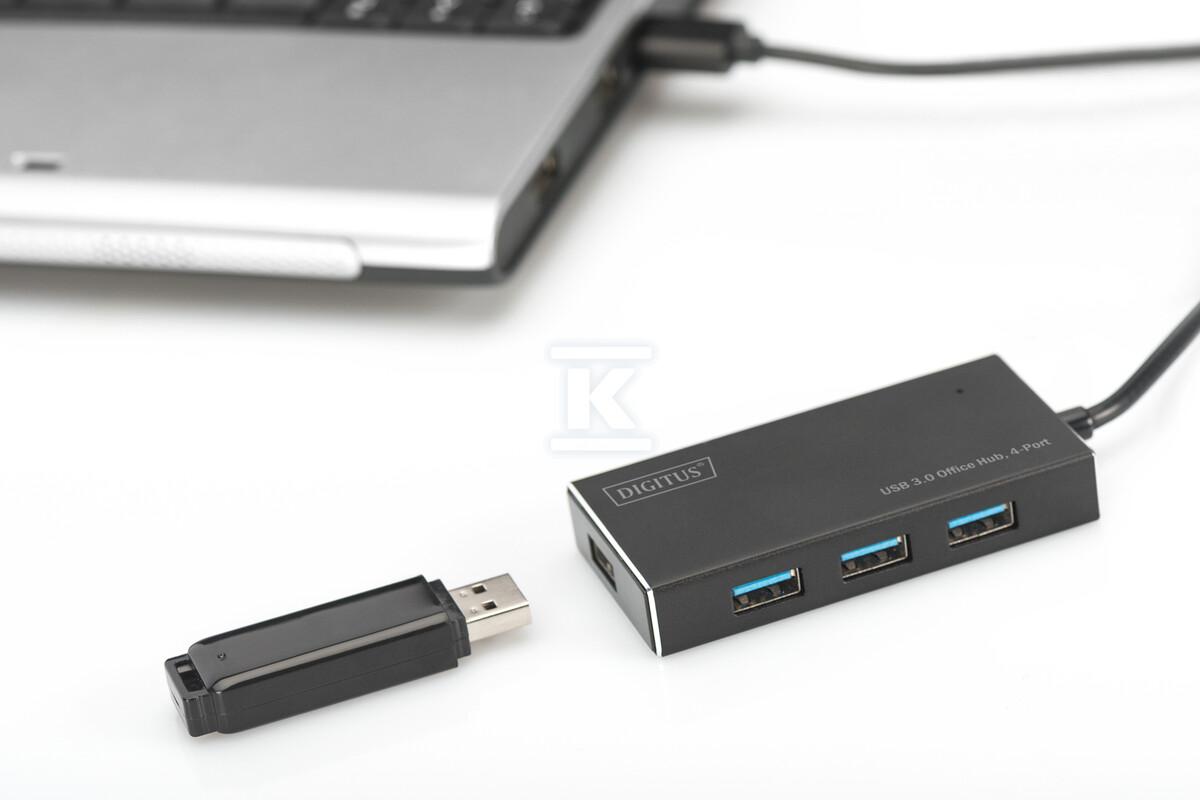HUB 4-portowy USB 3.0 SuperSpeed, - DA-70240-1