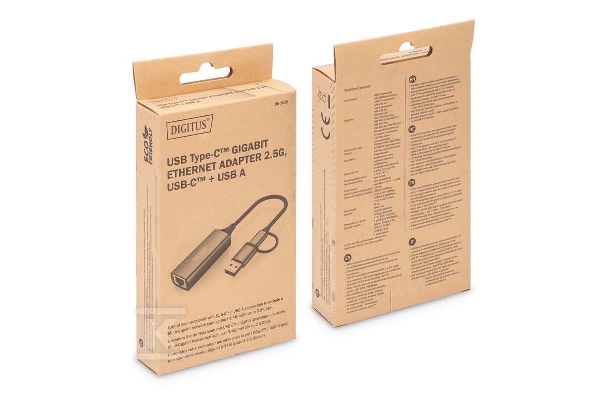 Adapter USB Typ-C na Gigabit Ethernet - DN-3028