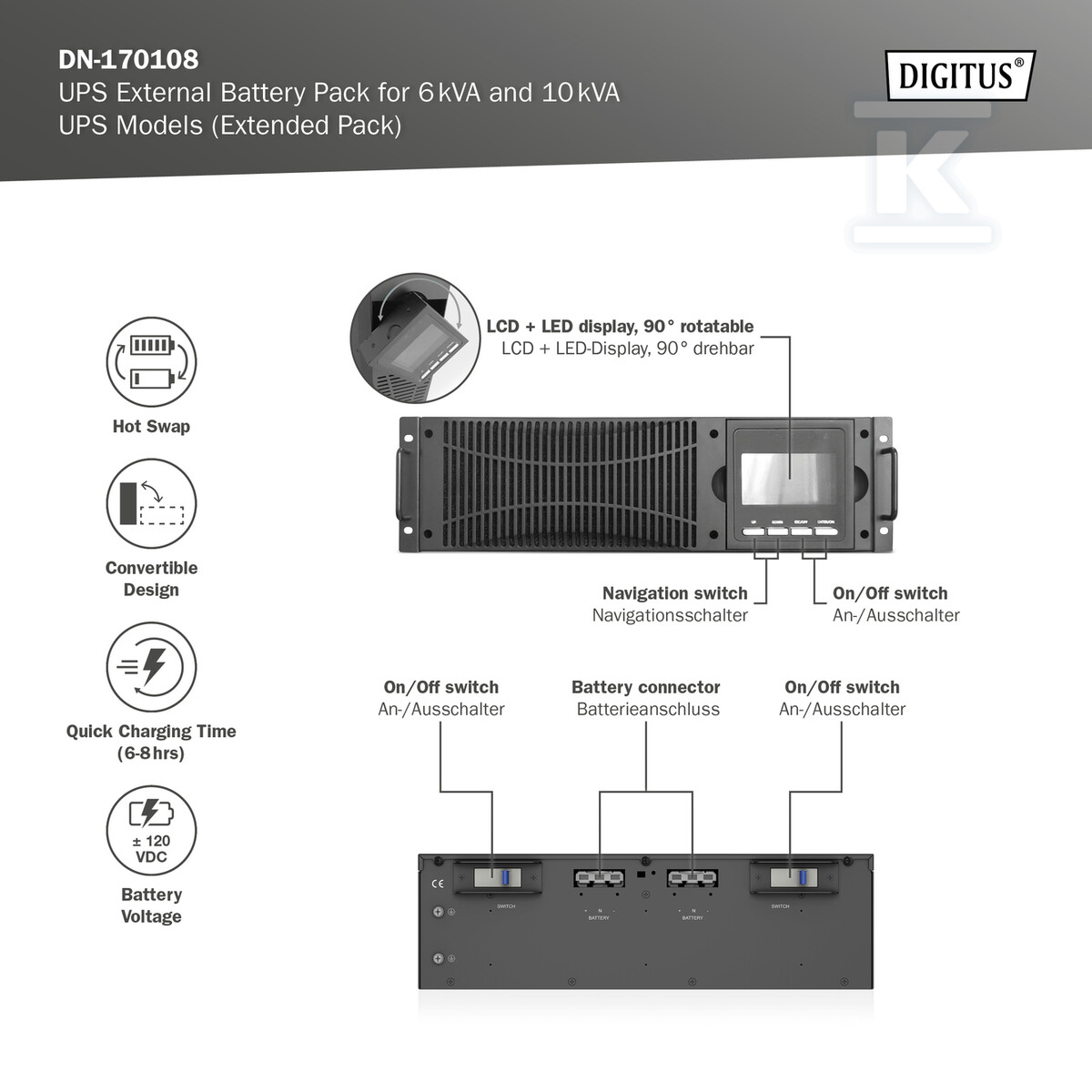 Moduł rozszerzający (Battery Pack), - DN-170108
