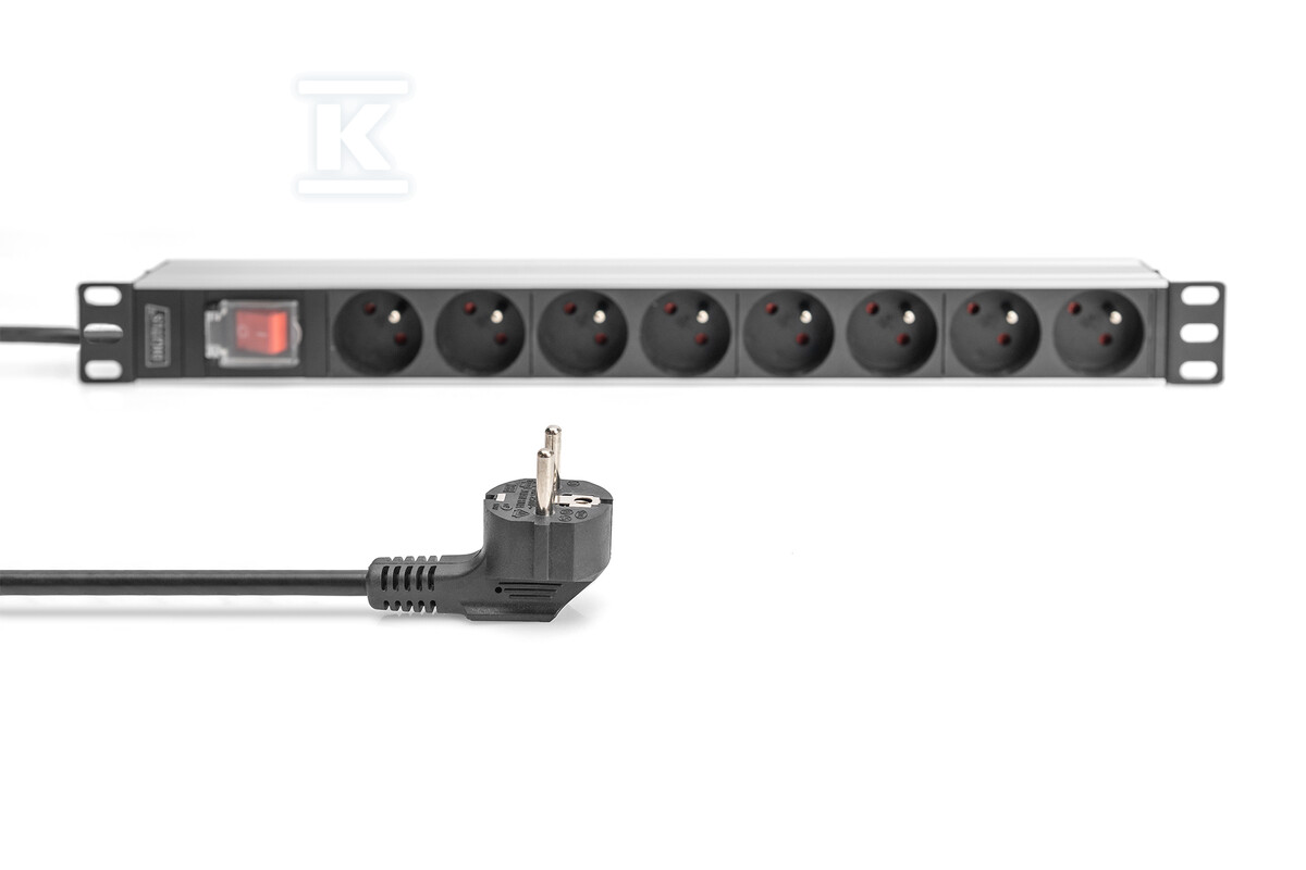 1U Aluminum PDU, rackmountable, 8x CEE - DN-95402-1-FR