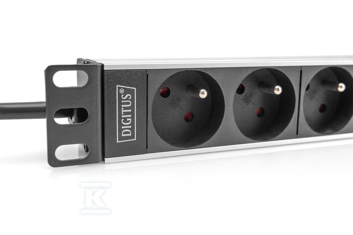 1U Aluminum PDU, 254 mm (10") rack - DN-95418-FR