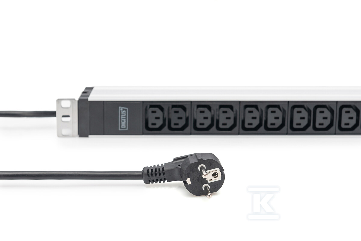 Listwa zasilająca PDU 19" Rack, 12x - DN-95426