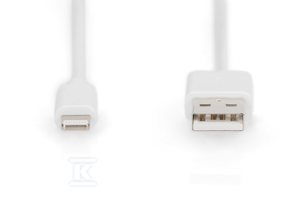 Apple charger/data cable, Apple 8pin - - DB-600106-010-W