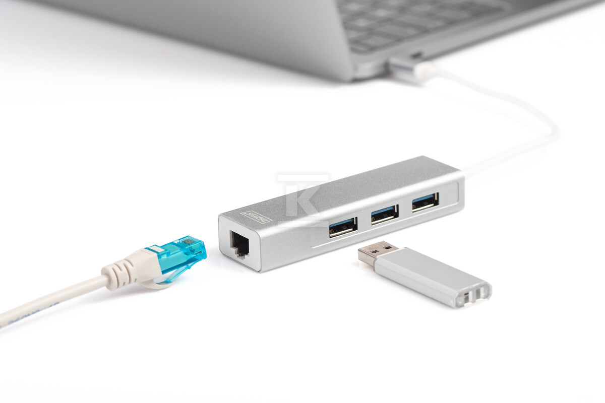 HUB 3-portowy USB Typ C 3.0 HighSpeed z - DA-70255