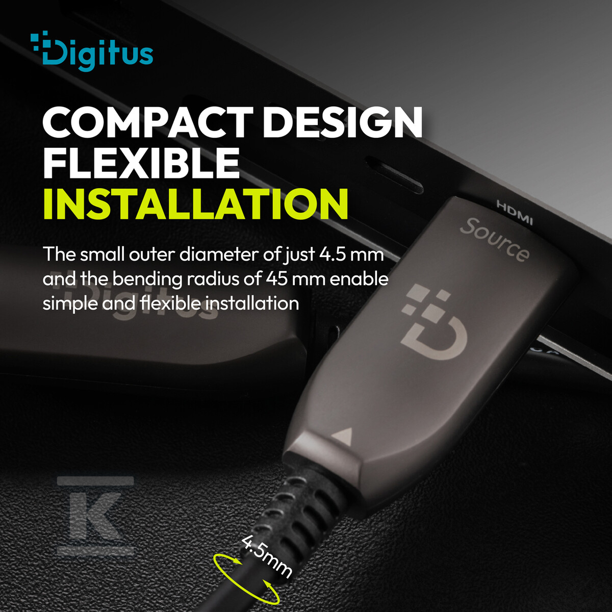 Kabel połączeniowy hybrydowy HDMI AOC - AK-330126-150-S