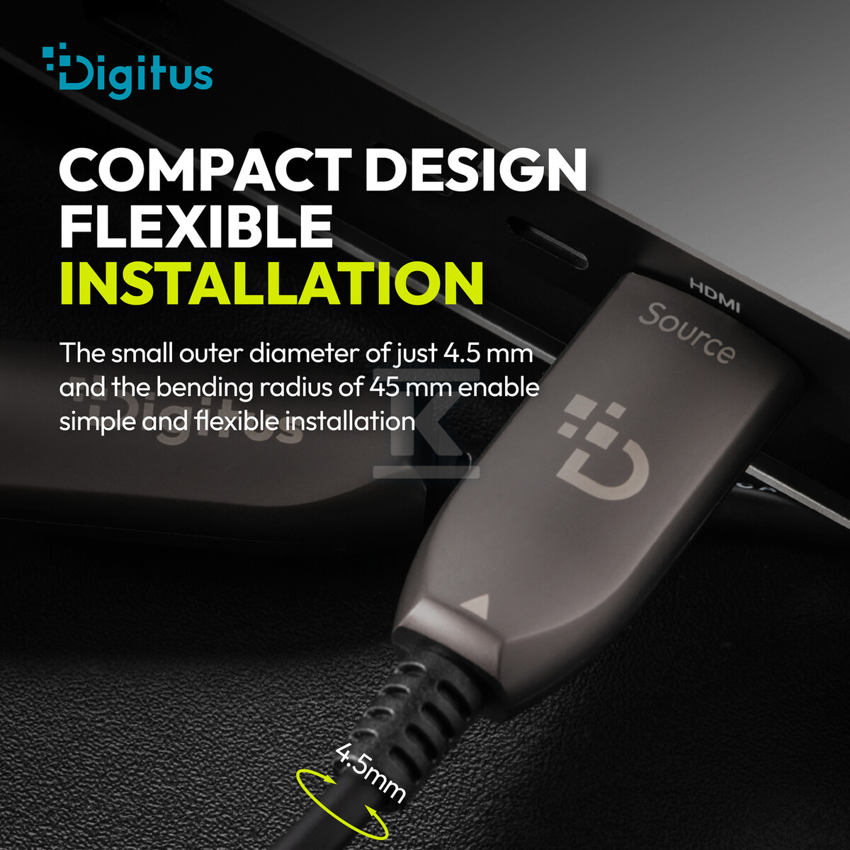 Kabel połączeniowy hybrydowy HDMI AOC - AK-330126-200-S