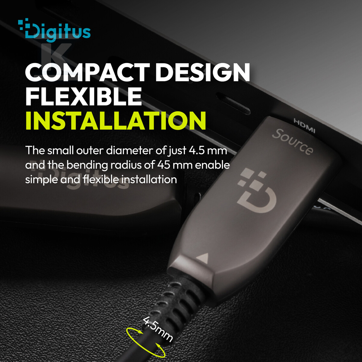 Kabel połączeniowy hybrydowy HDMI AOC - AK-330126-300-S