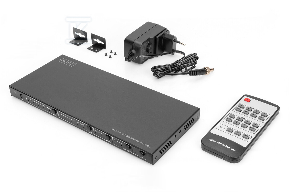Przełącznik/Matrix HDMI 4/2-porty 4K - DS-55509