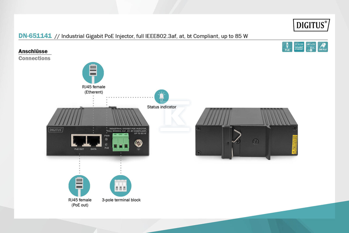 Industrial Gigabit PoE - DN-651141
