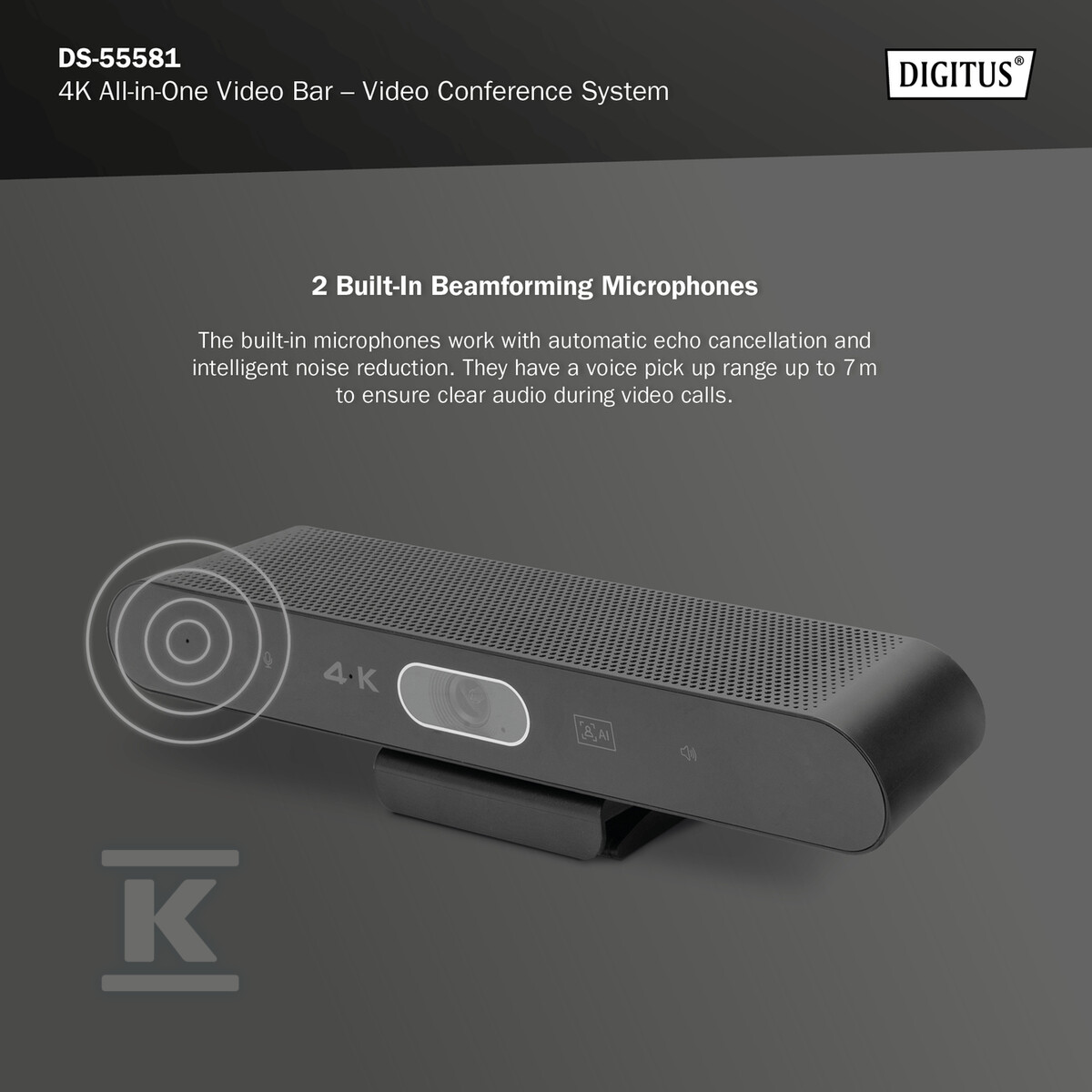 System wideokonferencji 4K ePTZ szeroki - DS-55581